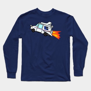 LLV Rocket Ship Postal Truck Long Sleeve T-Shirt